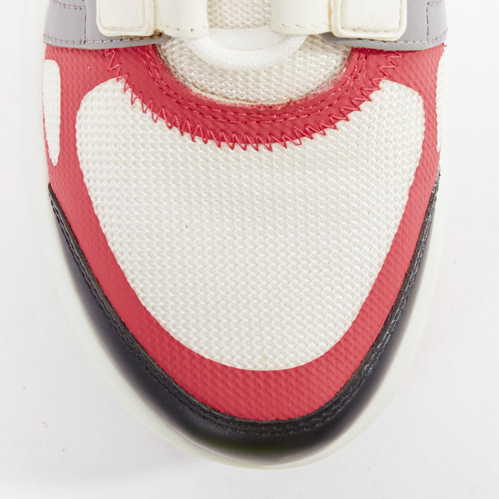 LOUIS VUITTON Archlight pink white leather mesh architectural sneakers EU37