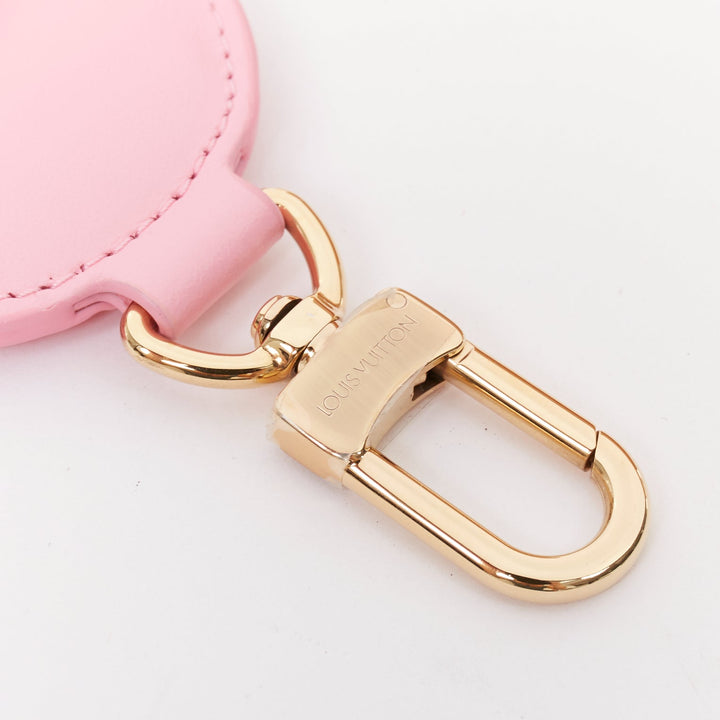 rare LOUIS VUITTON 2023 Vivienne Holidays pink flower coin pouch bag charm