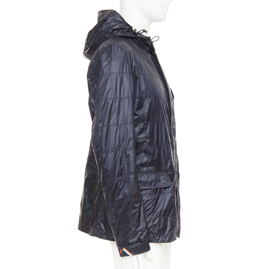 MONCLER Sauldre Giubbotto navy nylon lightweight quilted field jacket Sz.4 XL