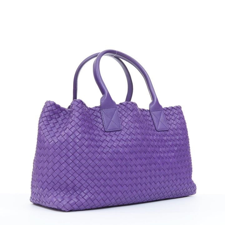 BOTTEGA VENETA 2009 Cabat Medium purple Intrecciato nappa leather tote bag
