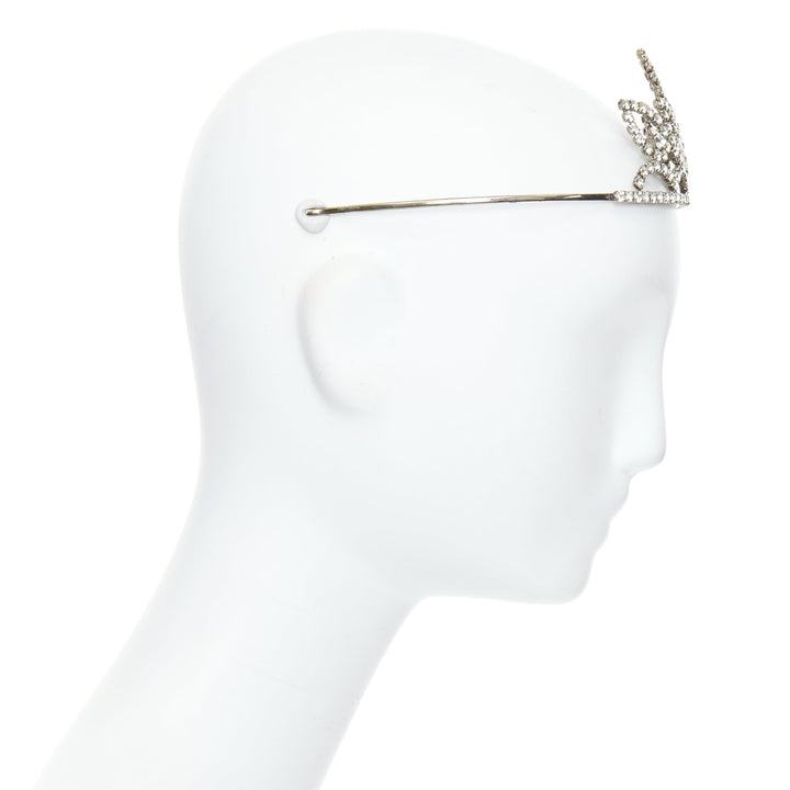 rare SAINT LAURENT Hedi Slimane 2016 Runway Grunge Punk crystal tiara crown