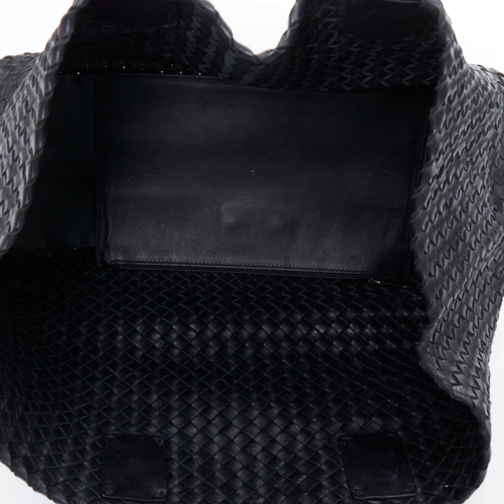 BOTTEGA VENETA 2012 Limited Edition Cabat black intrecciato tote bag