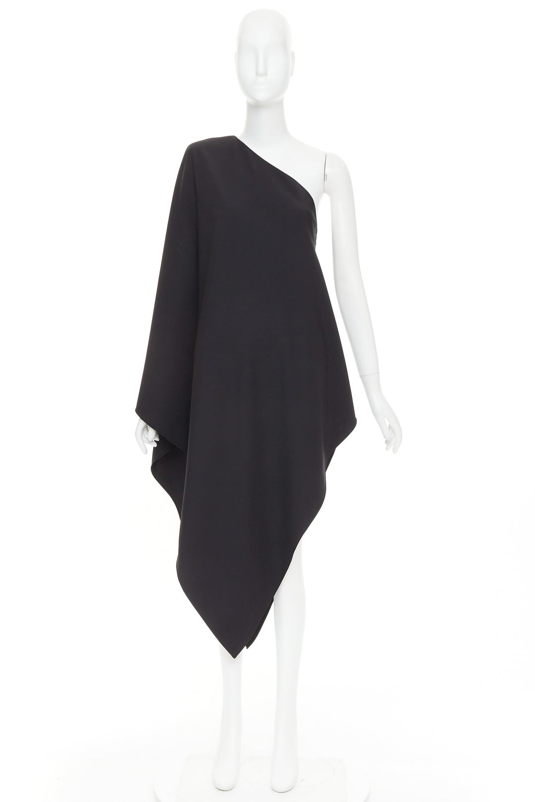 ALEXANDRE VAUTHIER COUTURE SS2025 Runway black asymmetric shoulder top FR36 XXS