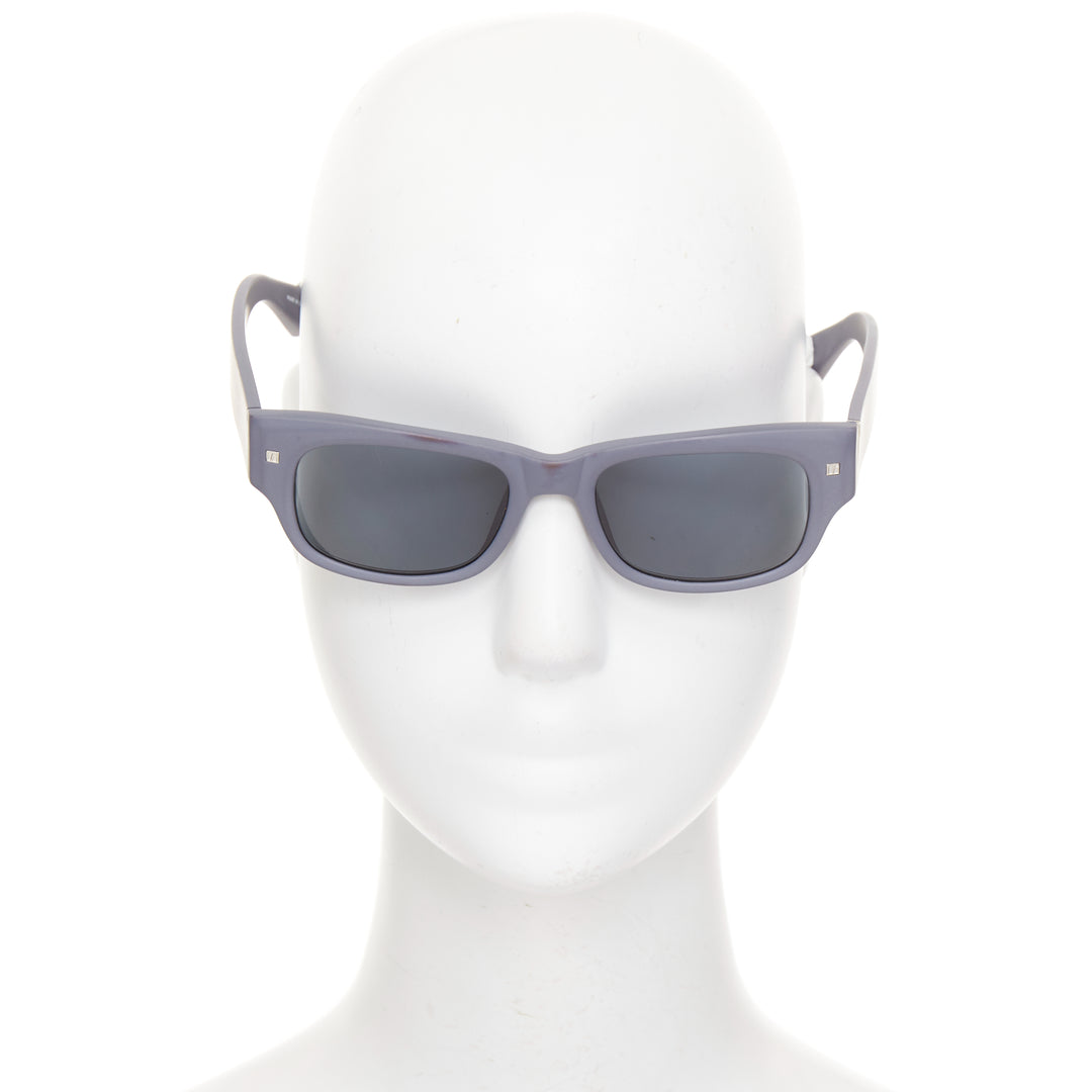 LINDA FARROW LUXE LFL-24-3 matte grey acetate silver grey lenses sunglasses