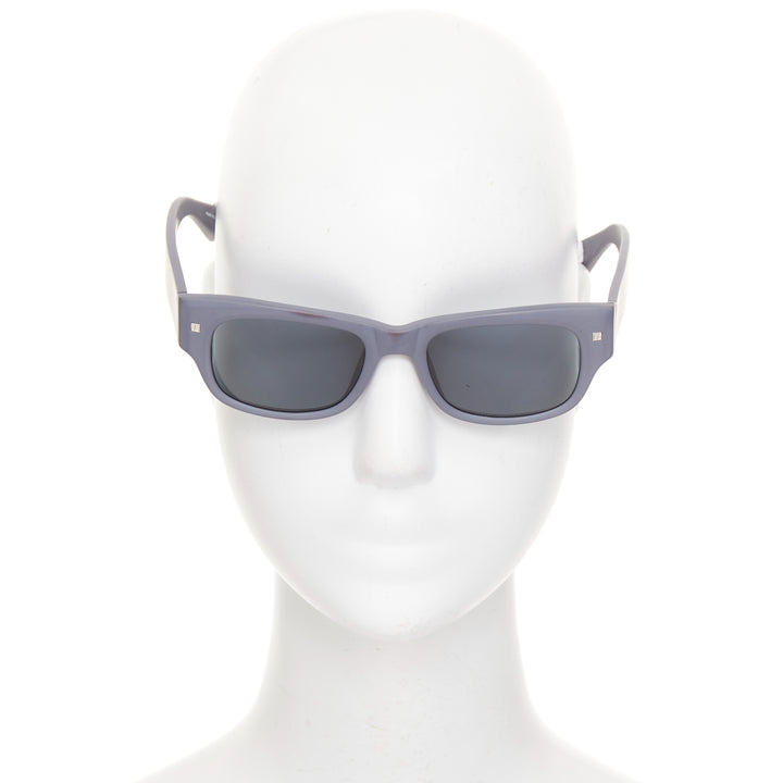 LINDA FARROW LUXE LFL-24-3 matte grey acetate silver grey lenses sunglasses