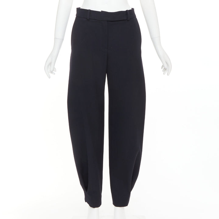 ALEXANDRE VAUTHIER COUTURE SS2025 Runway navy cuffed hem balloon harem pants