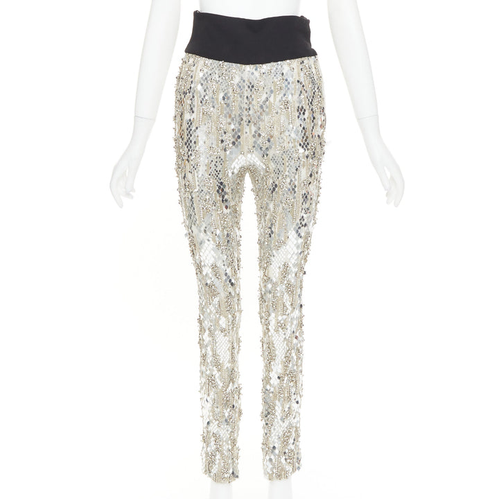rare ALEXANDRE VAUTHIER COUTURE 2016 Runway Lesage bead crystal sequin pants