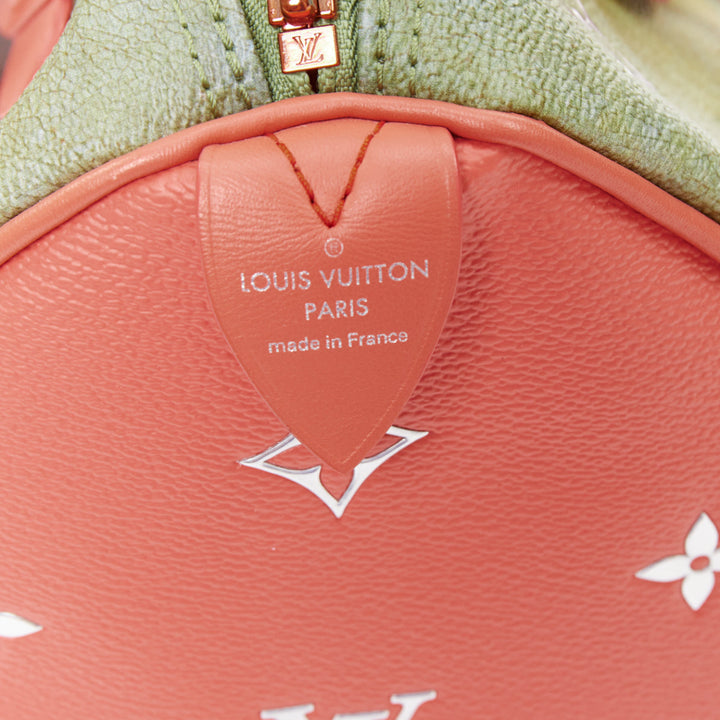 LOUIS VUITTON 2017 Jeff Koons Masters Da Vinci Mona Lisa Speedy 30 bag