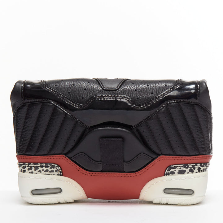 ALEXANDER WANG 2015 Runway Sneaker black leather panels clutch bag