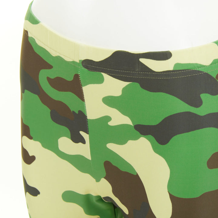 JUNYA WATANABE 2017 camouflage print stretch jersey causal skinny leggings S