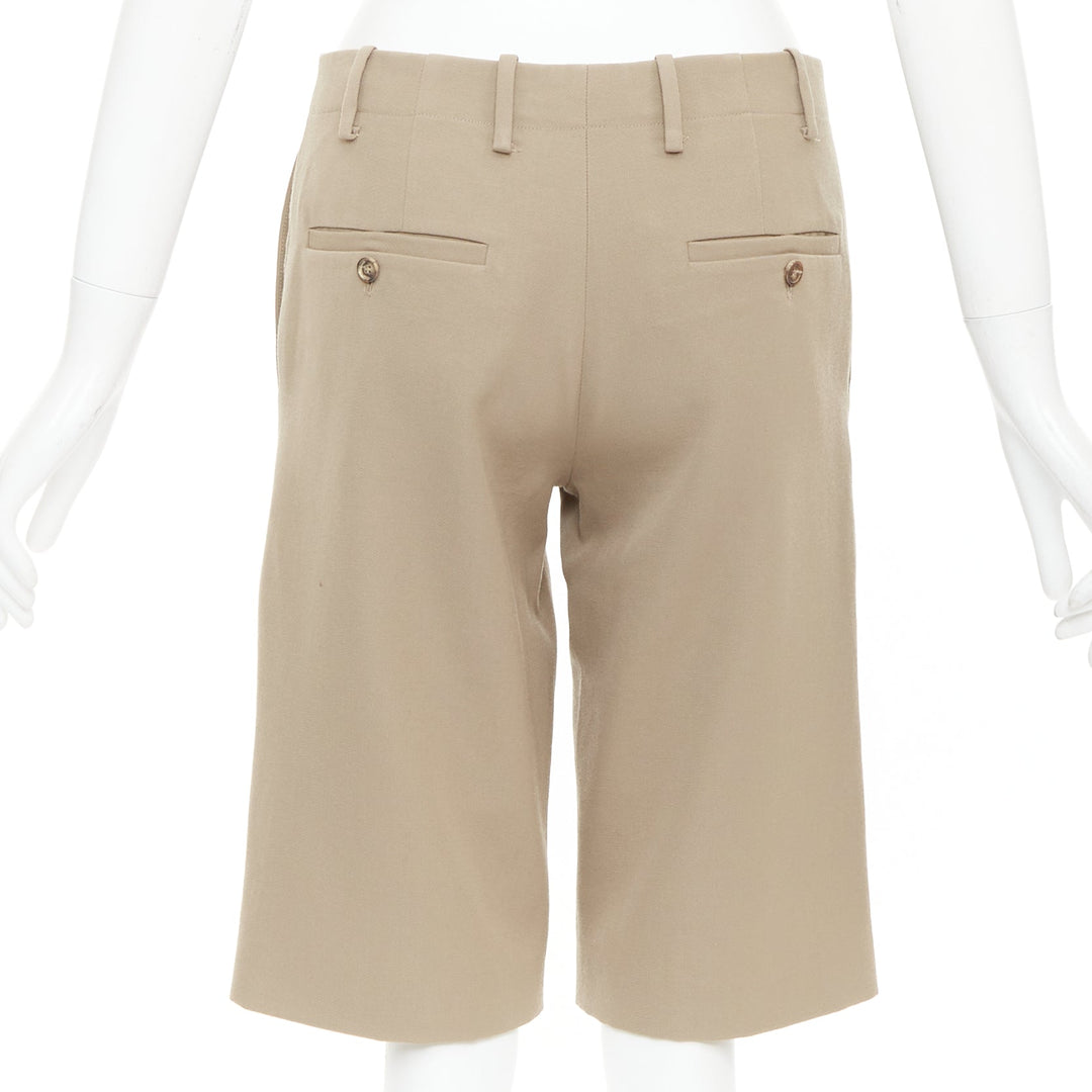 MARNI 100% wool concealed waistband knee length shorts IT38 XS