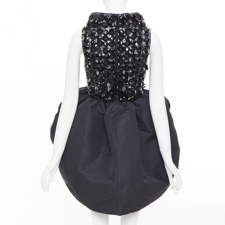 ALEXANDRE VAUTHIER COUTURE SS2025 Runway embellished bateau bubble dress FR36 S
