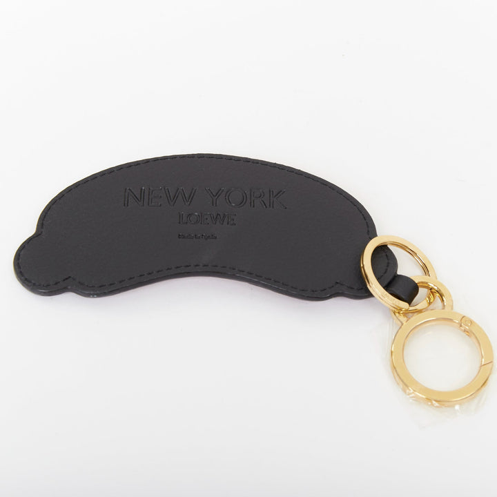 LOEWE New York multicolor calfskin leather hotdog graphic pendant bag charm