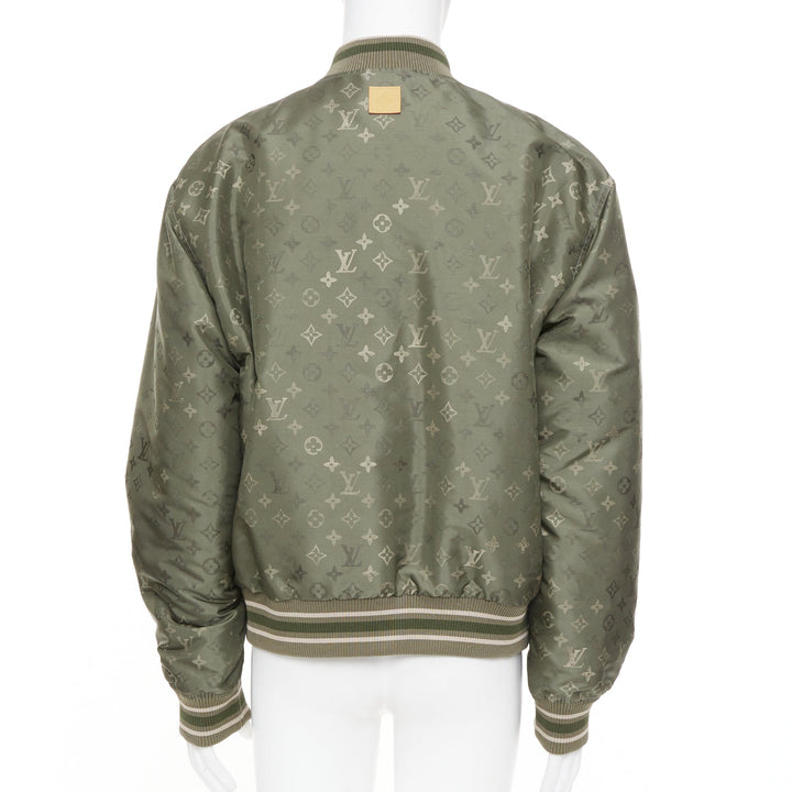 LOUIS VUITTON SS2024 Monogram Bomber technical jacquard bomber jacket FR52 XL