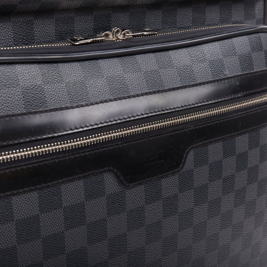 LOUIS VUITTON Damier Graphite Pegase Legere 55 black grey canvas luggage