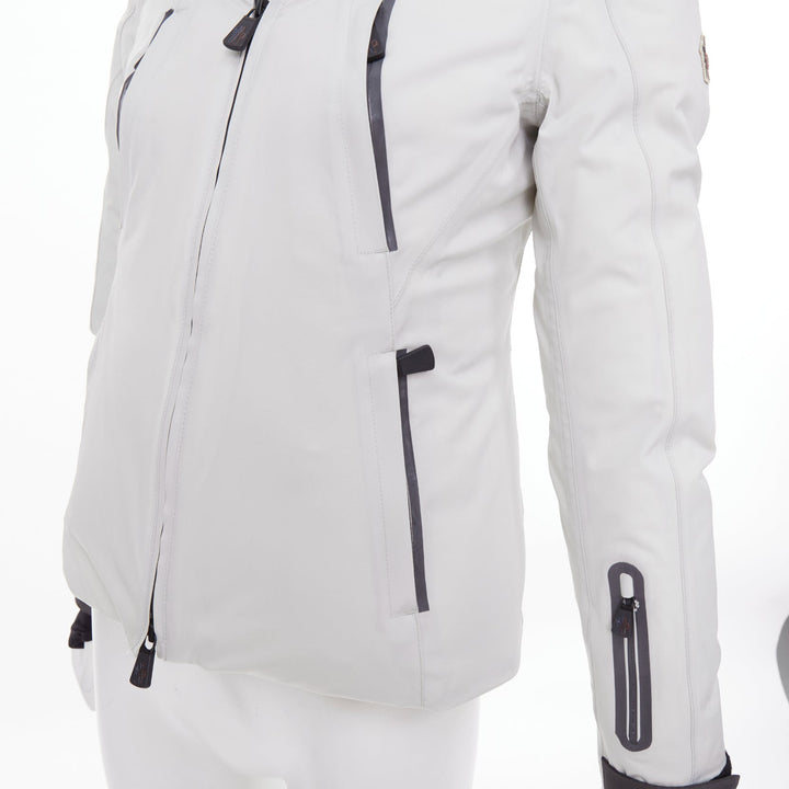 MONCLER GRENOBLE Reidberger Giubbotto grey down puffer ski jacket Sz 0 XS
