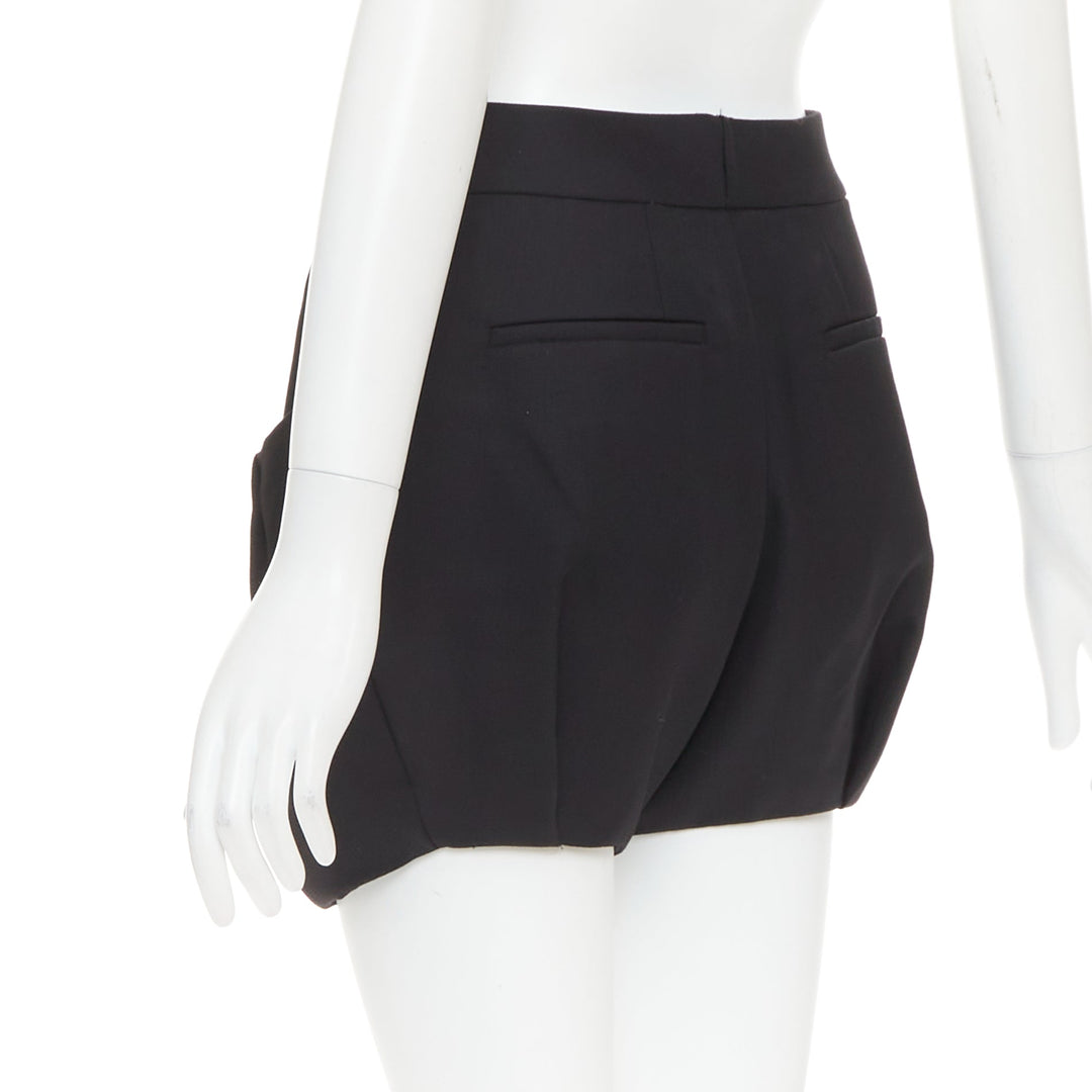 ALEXANDRE VAUTHIER COUTURE AW2019 Runway black darted pocket balloon shorts