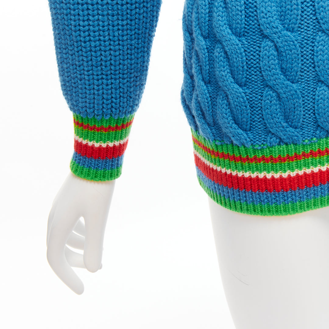 Female mannequin wearing Gucci by Alessandro Michele 2022 Adidas Multicolour Wool Women Sweater in Size  XXS | Available at JHROP