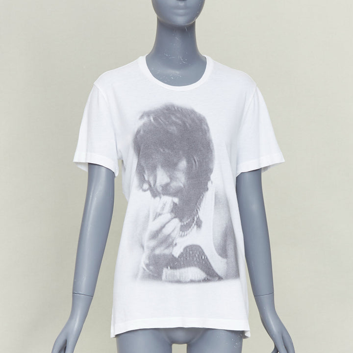 CHROME HEARTS THE ROLLING STONES  in Exile Keith Richards portrait print t-shirt