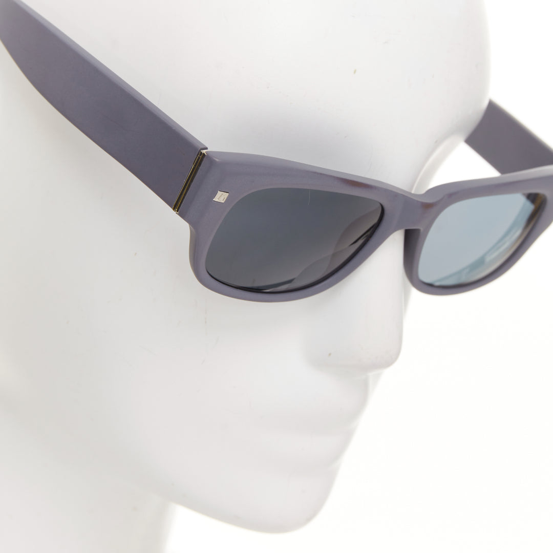 LINDA FARROW LUXE LFL-24-3 matte grey acetate silver grey lenses sunglasses