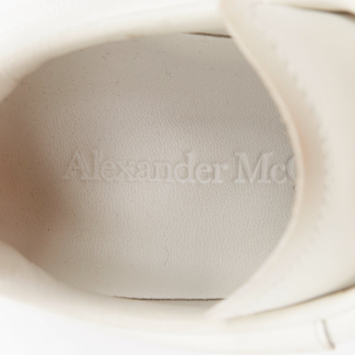 ALEXANDER MCQUEEN Oversized white leather logo exagerrated sole sneakers EU35.5