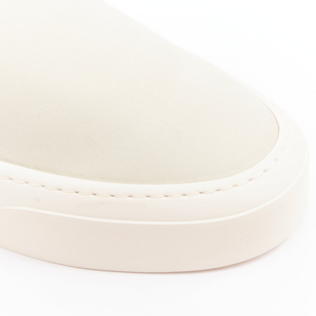 THE ROW Marie H light grey canvas classic platform skate sneaker slip on EU38