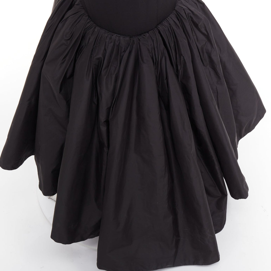 rare ALEXANDRE VAUTHIER COUTURE SS2025 Runway black volume taffeta trumpet gown