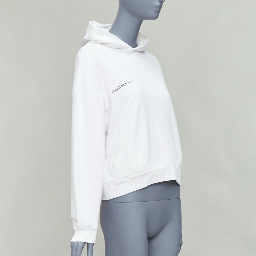 PANGAIA Set of 2 organic recycled cotton hoodie grey XXS white XXS