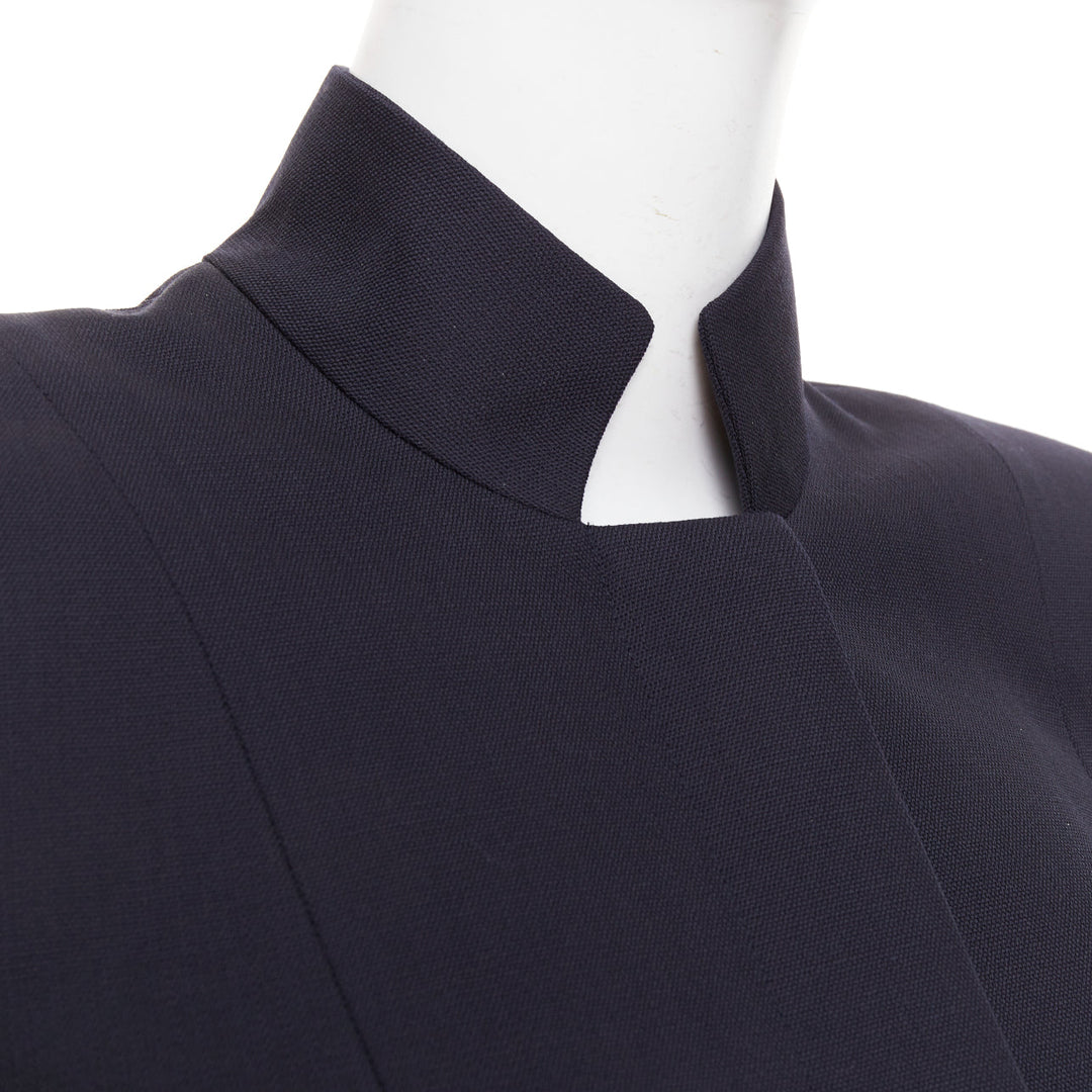 ALEXANDRE VAUTHIER COUTURE AW2023 Runway navy  military collar officer jacket