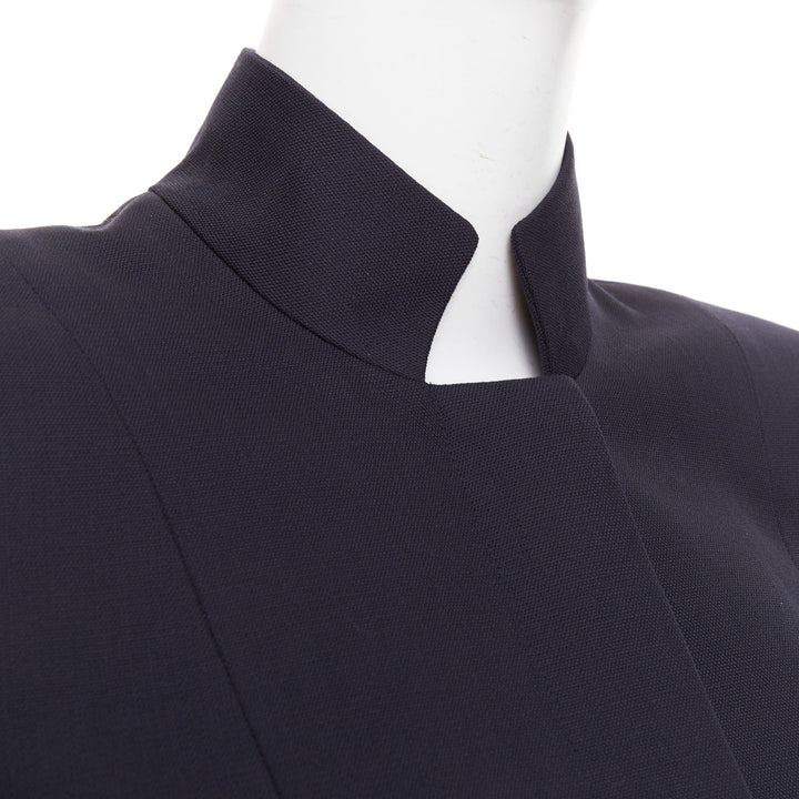 ALEXANDRE VAUTHIER COUTURE AW2023 Runway navy  military collar officer jacket