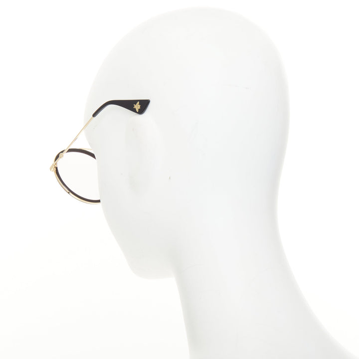 GUCCI Urban Web Block GG0061S black pink tinted round double bridge sunglasses