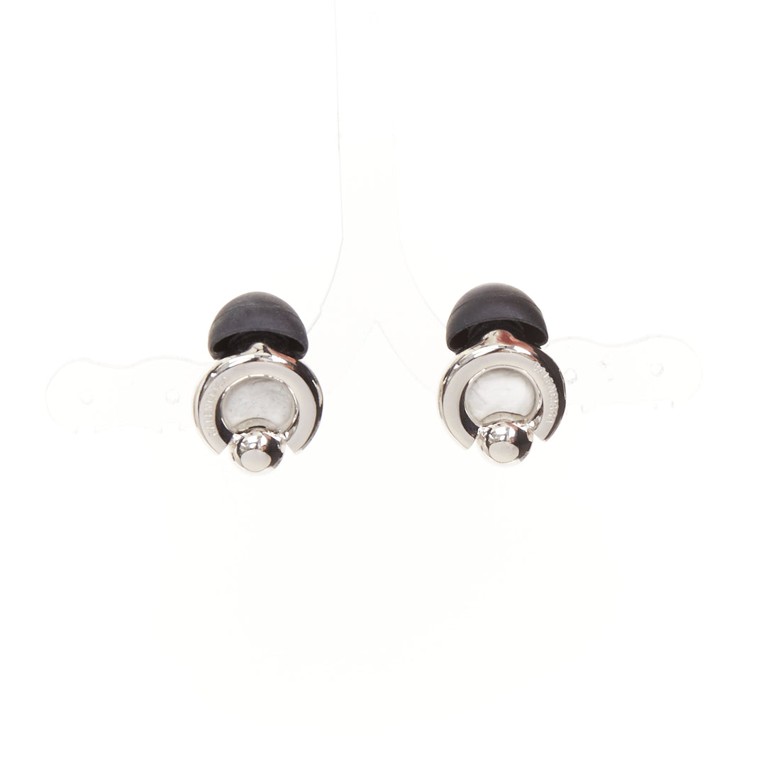 BALENCIAGA Demna 2024 Berlin Ball Ear Jewls silver brass earplug earrings Pair