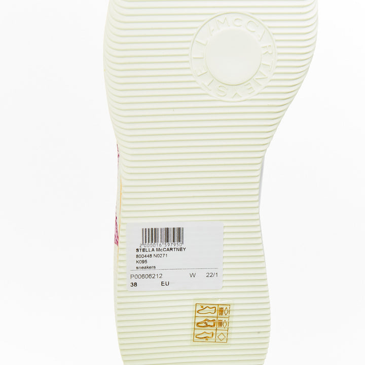 STELLA MCCARTNEY Myfawnwy Loop Sun white vegan chunky graphics sneakers EU38