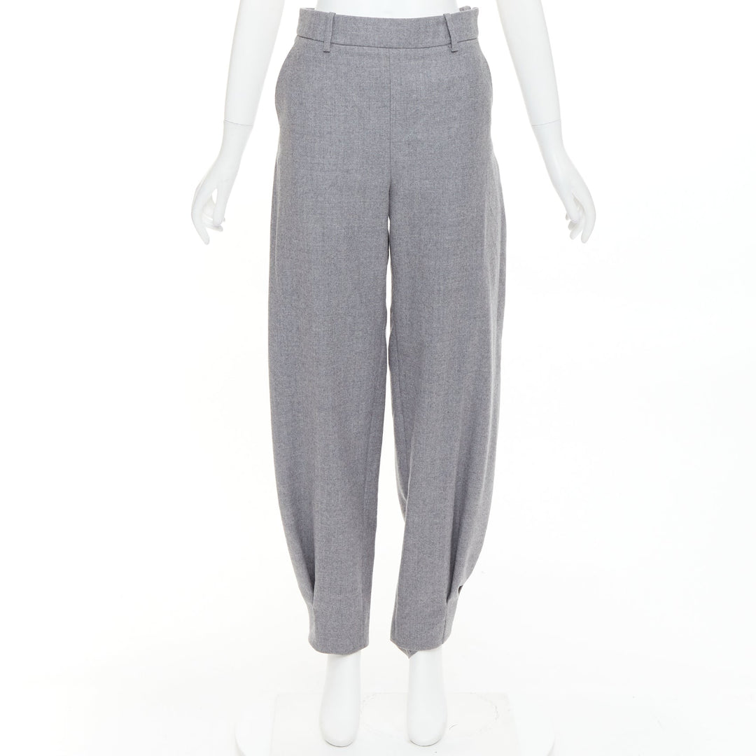 ALEXANDRE VAUTHIER COUTURE SS2025 Runway grey cuffed hem balloon harem pants