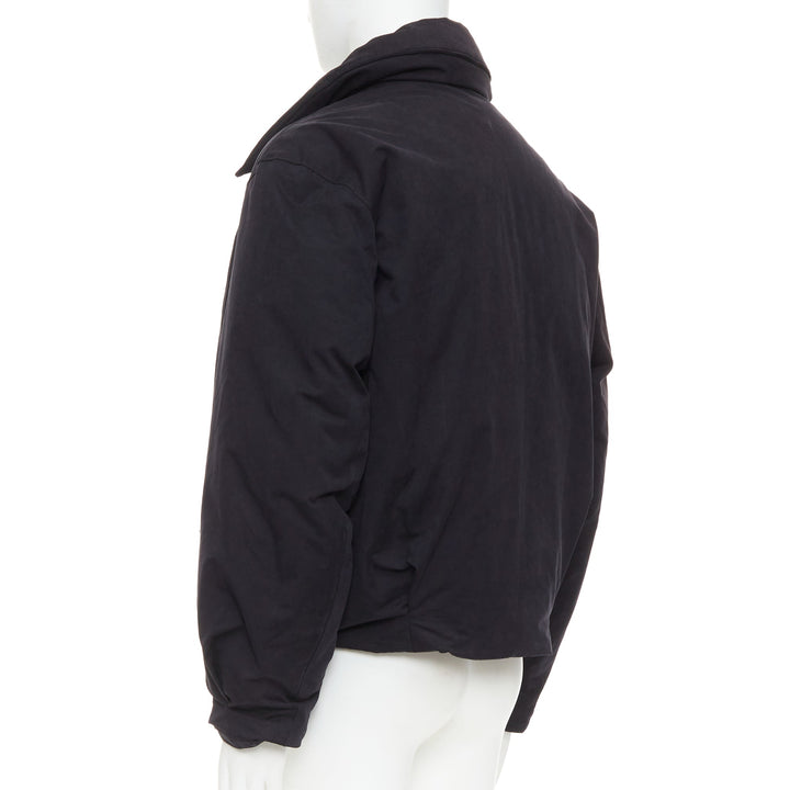 COOR Korea Minimal Cara black cotton blend duck down feather puffer jacket M
