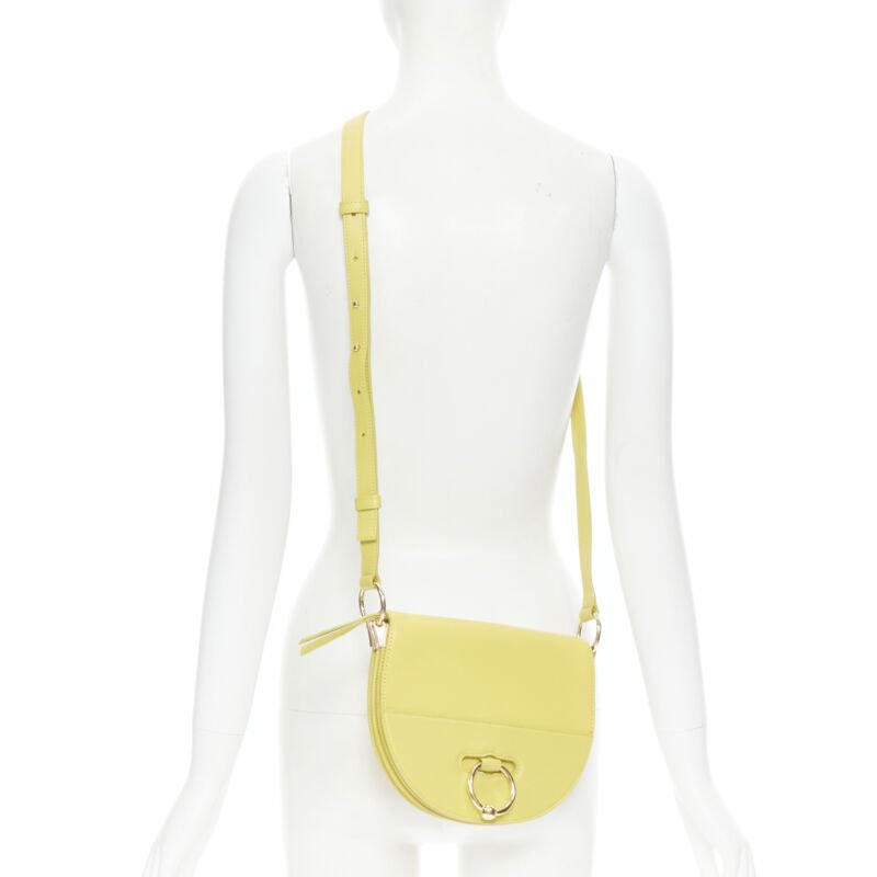 JW ANDERSON Latch yellow gold Pierce ring crossbody saddle bag