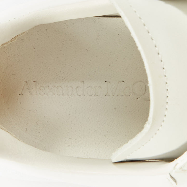 ALEXANDER MCQUEEN 2020 Court chunky low top white leather trainers EU38.5