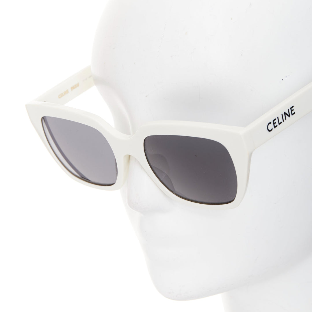CELINE CL40198F Monochroms white black oversized square frame acetate sunglasses