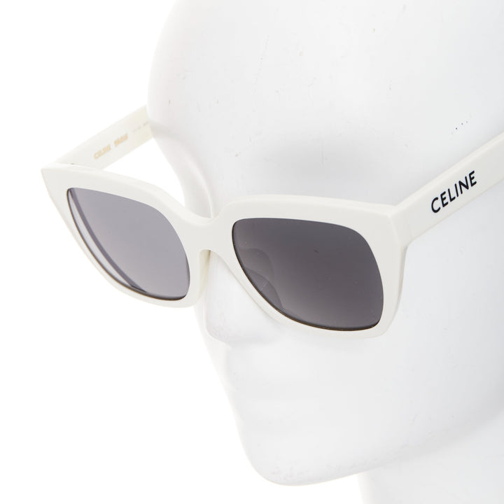 CELINE CL40198F Monochroms white black oversized square frame acetate sunglasses