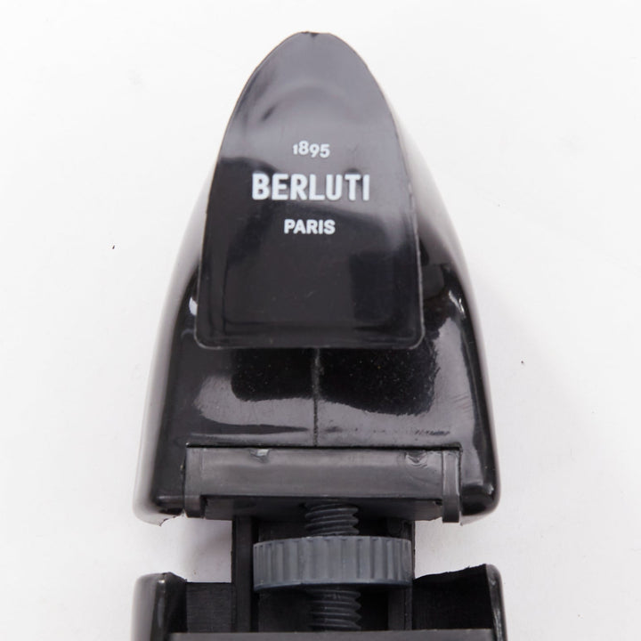 BERLUTI black glossy plastic white logo foldable shoe tree shape holder EU39-40