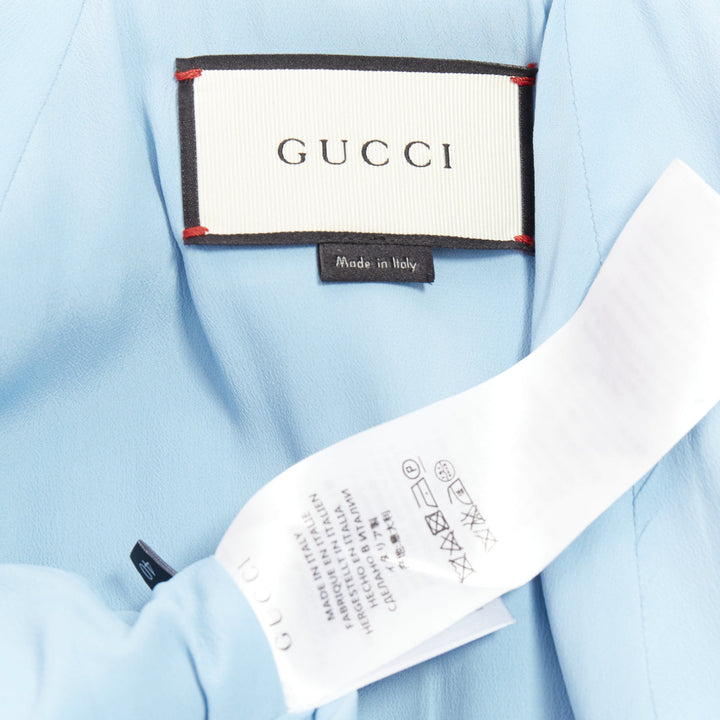 GUCCI 2016 Runway green duchess silk gold embroidery chinoiserie bomber IT40 S