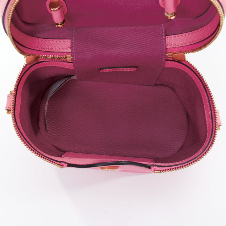 VERSACE La Medusa Vanity pink gold hardware mini crossbody bag