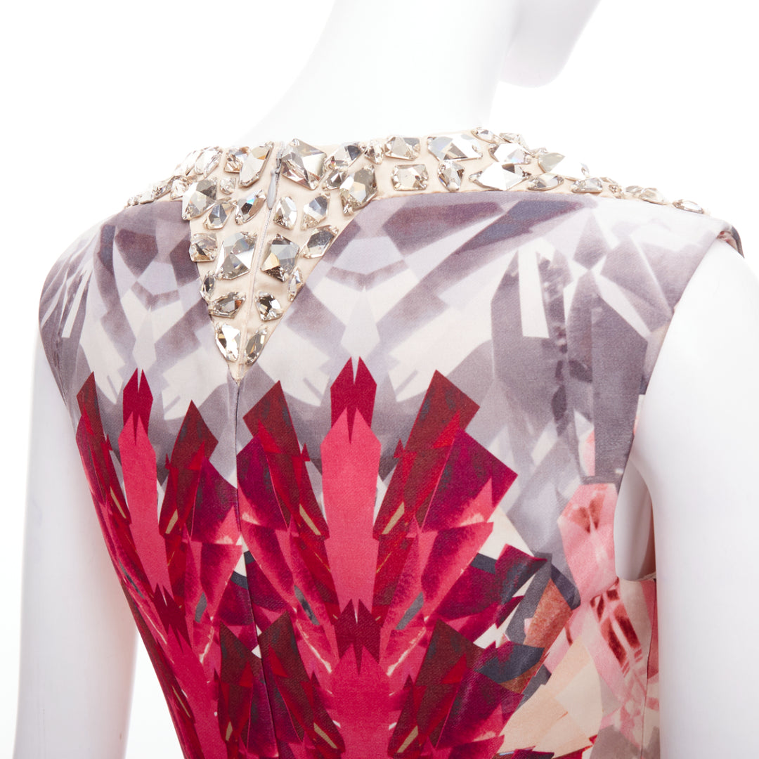 ALEXANDER MCQUEEN 2009 Natural Distinction Kaleidoscope crystal dress IT40 S