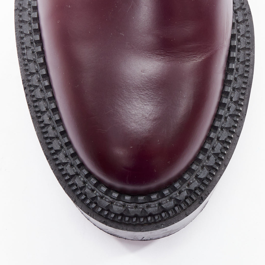 UNDERCOVER ADIEU 2018 Derby burgundy chunky platform creepers EU38