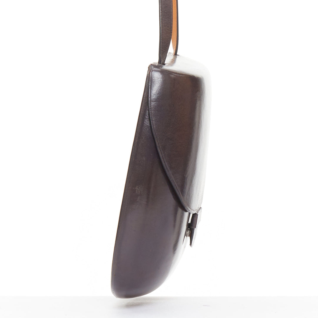 LEMAIRE Il BUSSETTO Small Cartridge brown leather structured crossbody bag