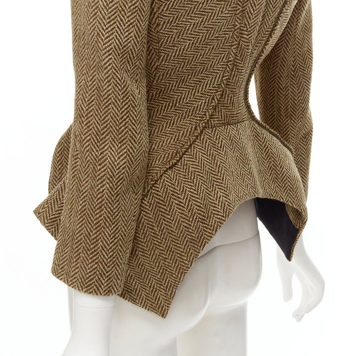 rare JUNYA WATANABE 1999 Runway Vintage tweed transformable jacket skirt set S