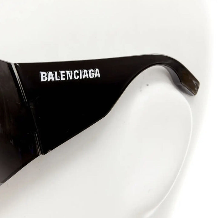 BALENCIAGA DEMNA Runway Mask Butterfly black shield sunglasses Kardashian