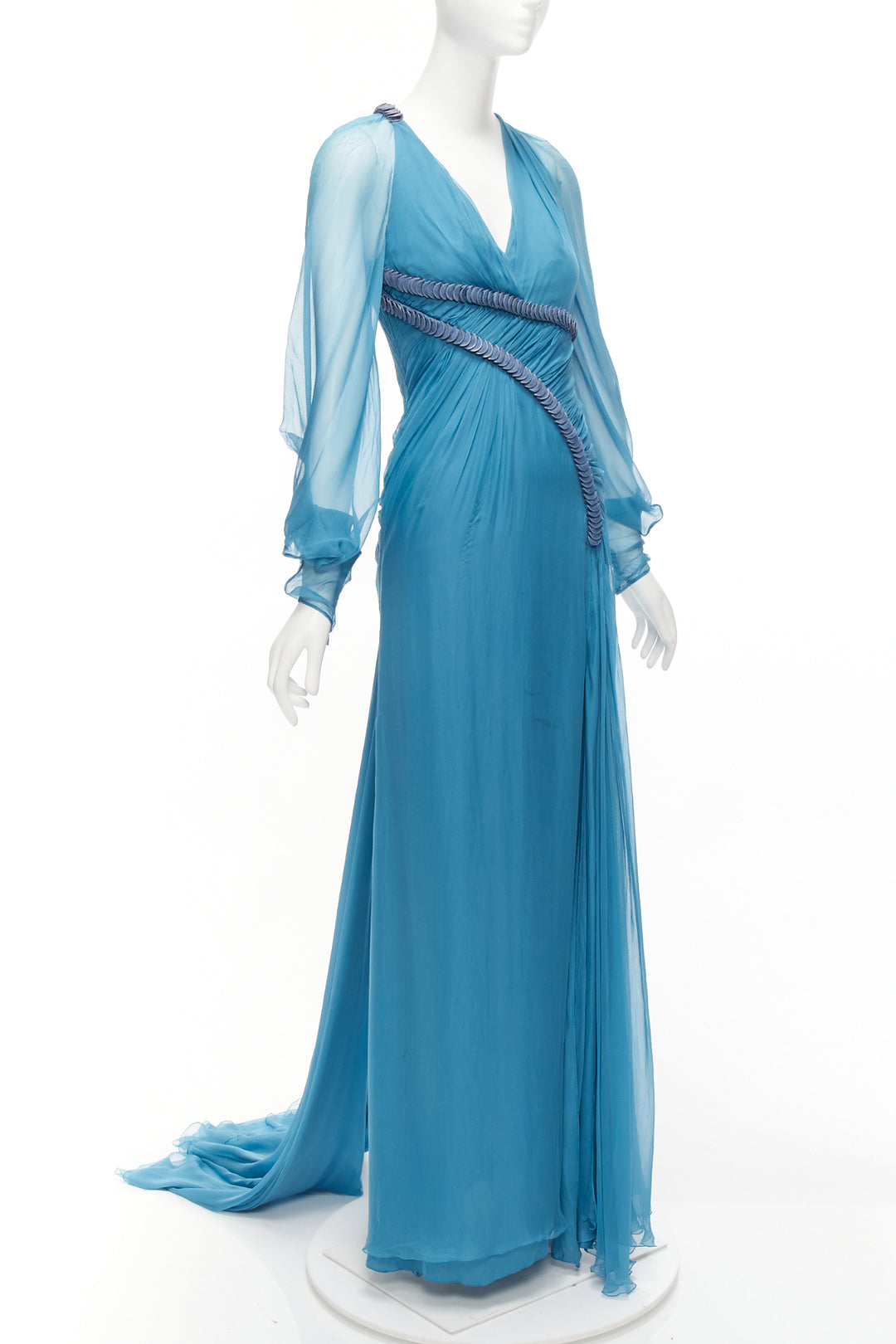 Versace by Donatella Versace - Blue Women Formal Dress | JHROP Preloved Luxury Versace by Donatella Versace - Blue Women Formal Dress | JHROP Preloved Luxury