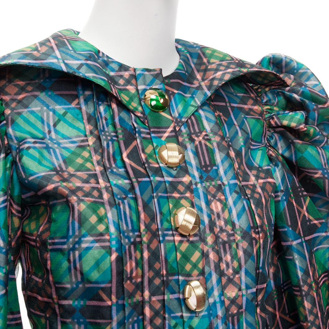 Chopova Lowena - Green Women Work Top | JHROP Preloved Luxury