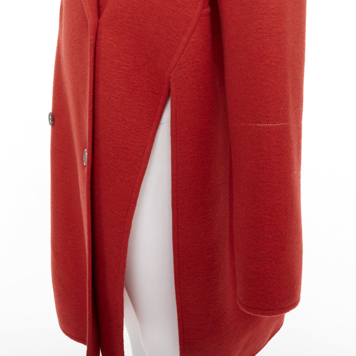OLD CELINE Phoebe Philo 2017 cashmere red double breast oversized coat FR36 S